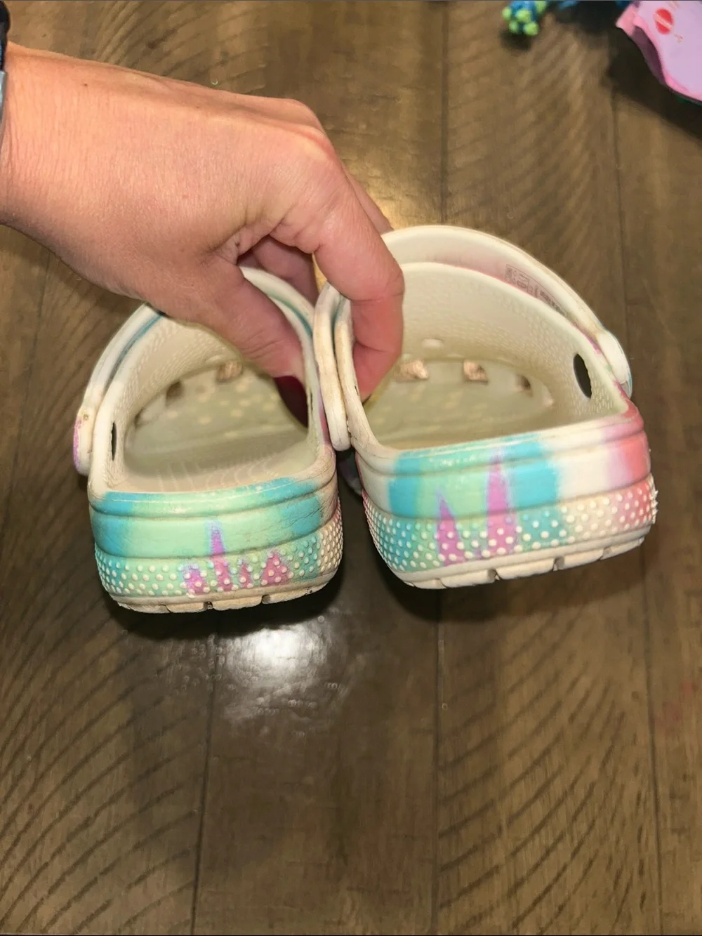 CROCS Kids Tie-Dye Clogs size 11 toddler